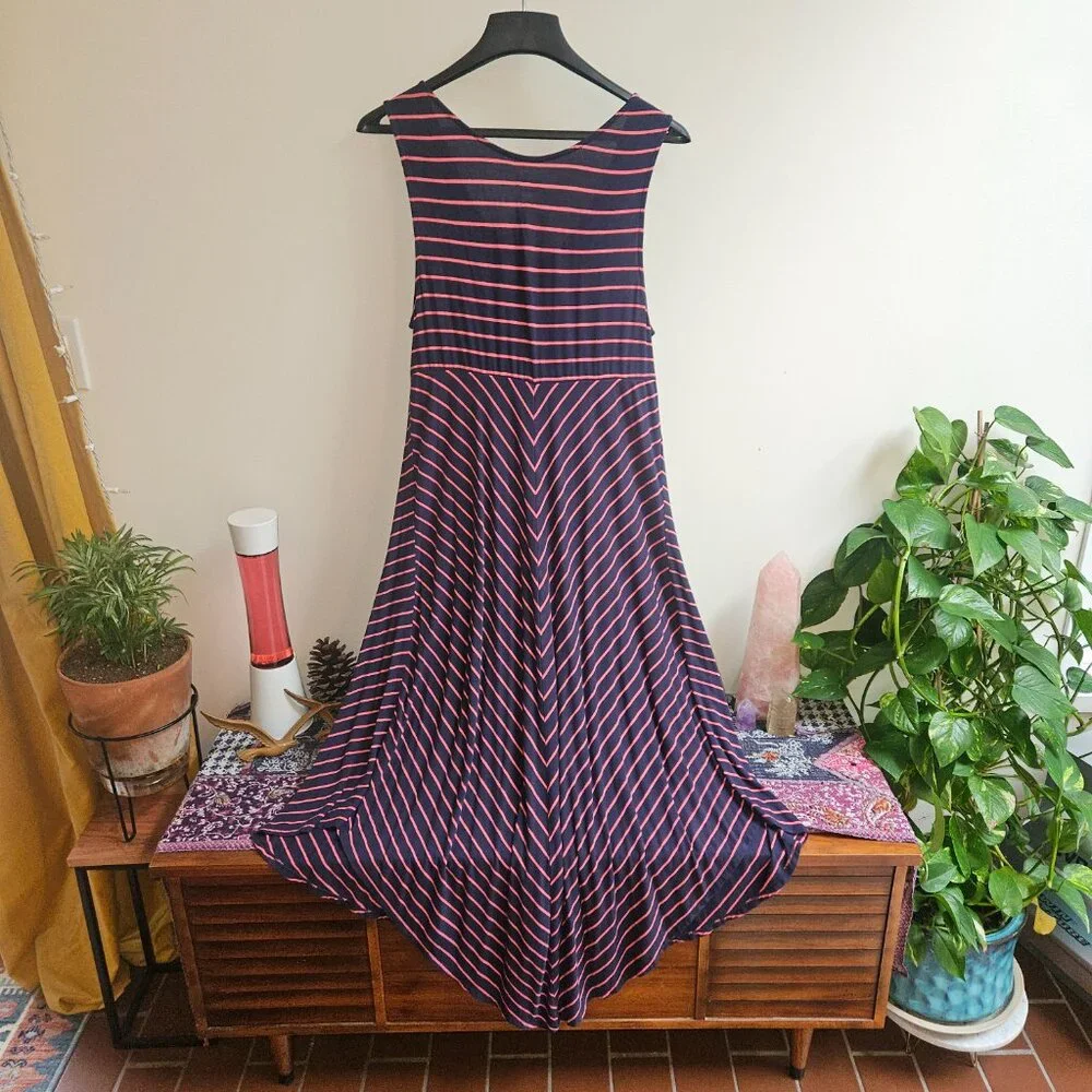 Isabel Maternity Striped Dress L-XL - Picture 4 of 4